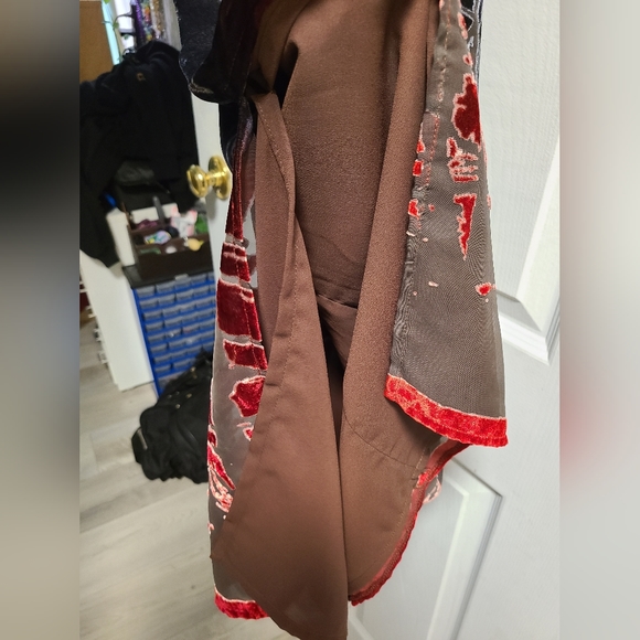 [SOLD]Vintage Tessuto burnt velvet dress, sz S - Picture 3 of 4